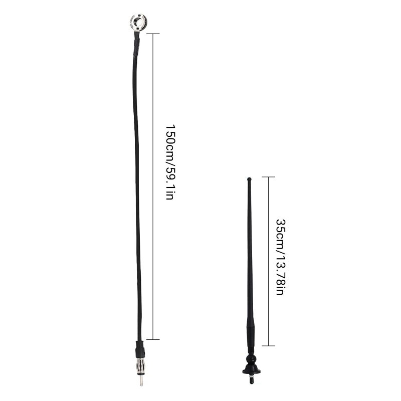 Herdio Waterproof Marine Radio Antenna 3.0mm Connector Rubber Duck Dipole Flexible Mast FM AM Antenna for Boat Car ATV UTV RZR SPA - Image 5
